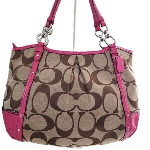 Vintage Coach Alexandar Jacquard Shoulder Bag Satchel Purse